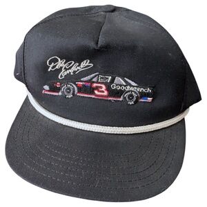 Vintage Dale Earnhardt #3 Snapback Baseball Cap Sports Image Adjustable Hat OSFA